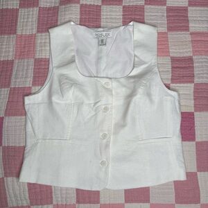 Rachel Zoe White Vest Top